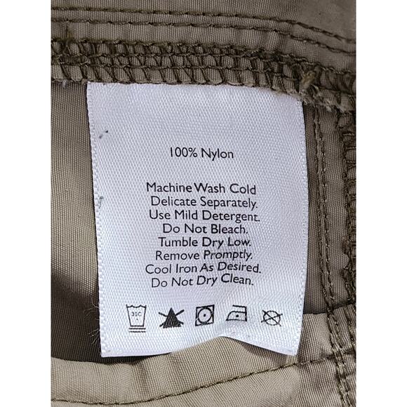 Eddie Bauer Nylon Cargo Pants Size 35/30 Tan Outdoors Fishing Hunting Hiking - Picture 8 of 15